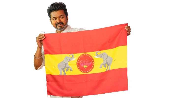 Printed Vijay Political Flag Manufacturers in Chennai